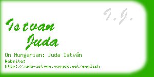 istvan juda business card